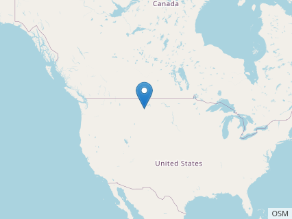 Locations where Acheroraptor fossils were found.