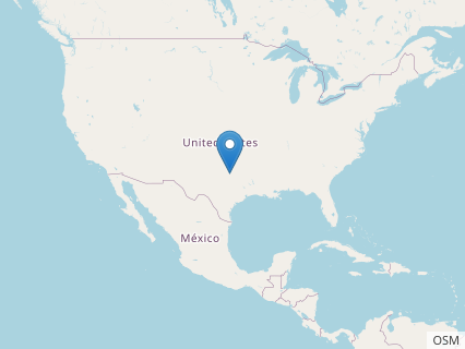 Locations where Aetodactylus fossils were found.