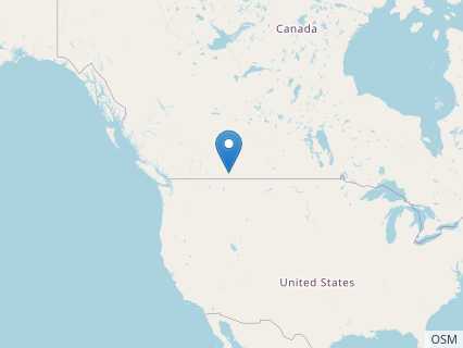 Locations where Albertonectes fossils were found.