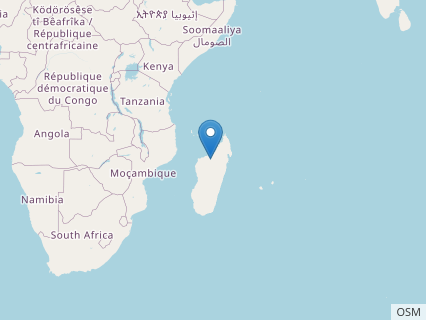 Locations where Archaeodontosaurus fossils were found.