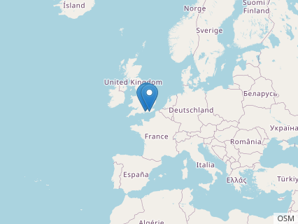 Locations where Barilium fossils were found.