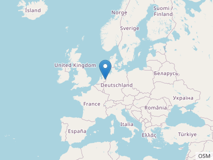 Locations where Brancasaurus fossils were found.