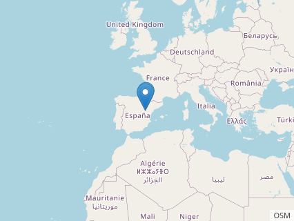 Locations where Delapparentia fossils were found.