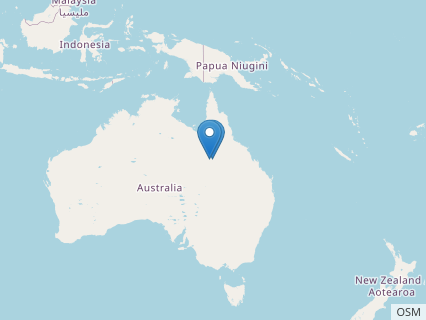 Locations where Diamantinasaurus fossils were found.