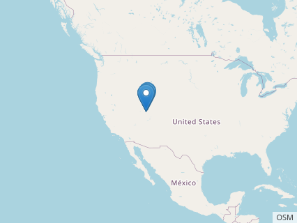 Locations where Eolambia fossils were found.