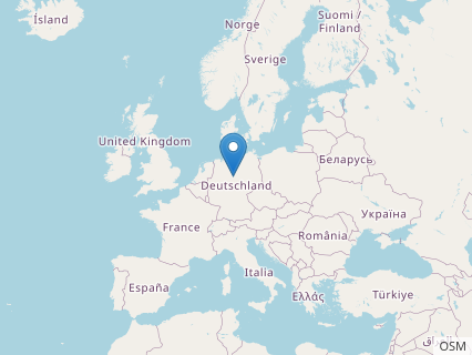 Locations where Europasaurus fossils were found.