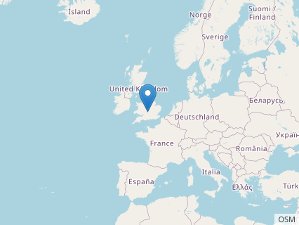 Locations where Eustreptospondylus fossils were found.