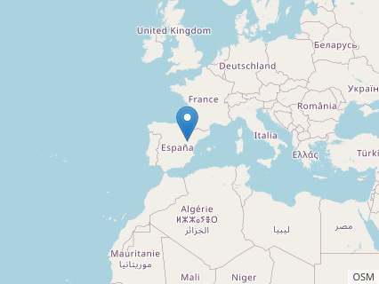 Locations where Galvesaurus fossils were found.