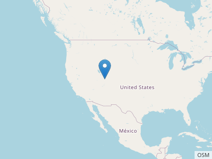 Locations where Geminiraptor fossils were found.