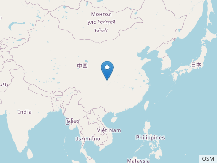 Locations where Kaijiangosaurus fossils were found.