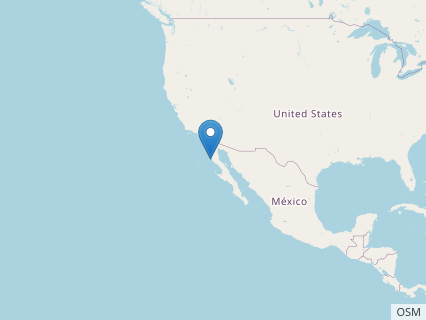 Locations where Labocania fossils were found.