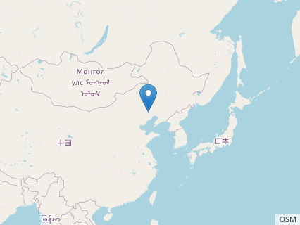 Locations where Liaoningopterus fossils were found.