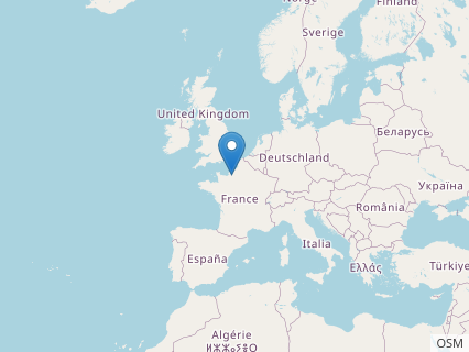 Locations where Lophostropheus fossils were found.