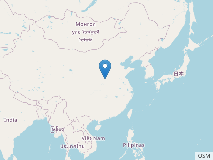 Locations where Luoyanggia fossils were found.