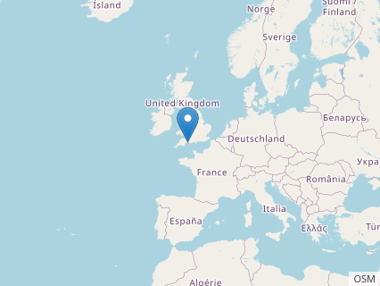 Locations where Metriacanthosaurus fossils were found.