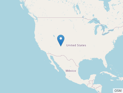 Locations where Navajodactylus fossils were found.