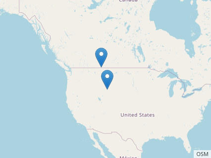 Locations where Palaeoscincus fossils were found.