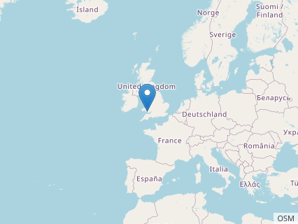 Locations where Pantydraco fossils were found.