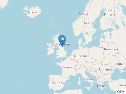 Locations where Parapsicephalus fossils were found.