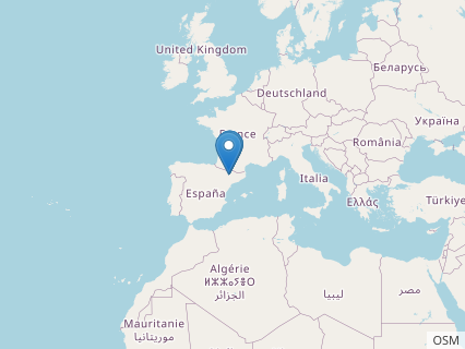 Locations where Pararhabdodon fossils were found.