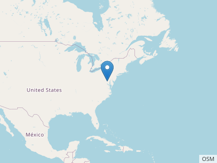 Locations where Priconodon fossils were found.