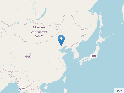 Locations where Qinglongopterus fossils were found.