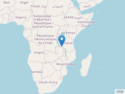 Locations where Rukwatitan fossils were found.