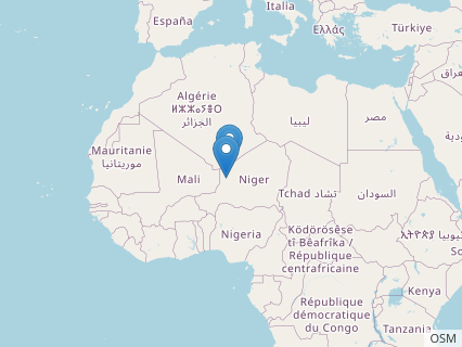 Locations where Spinostropheus fossils were found.