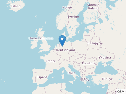 Locations where Stenopelix fossils were found.