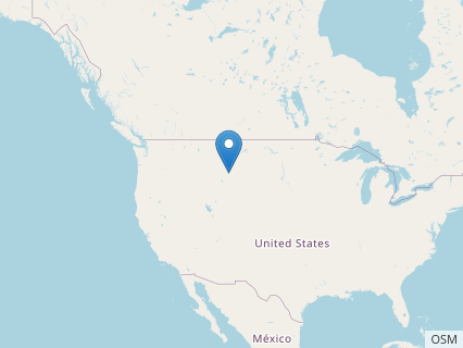 Locations where Suuwassea fossils were found.