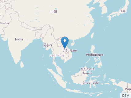 Locations where Tangvayosaurus fossils were found.