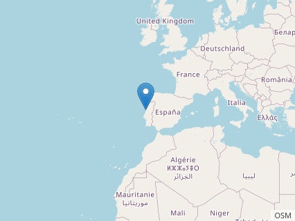 Locations where Taveirosaurus fossils were found.