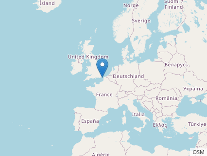 Locations where Teinurosaurus fossils were found.