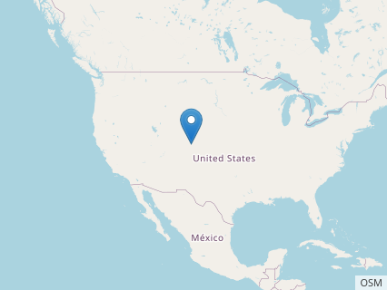 Locations where Theiophytalia fossils were found.