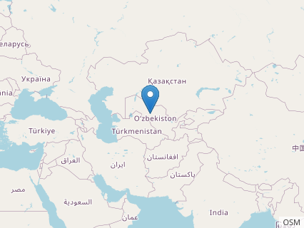 Locations where Turanoceratops fossils were found.