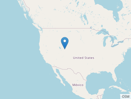 Locations where Uteodon fossils were found.