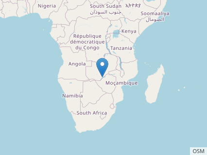 Locations where Vulcanodon fossils were found.